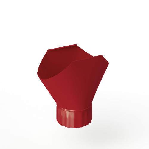 Воронка желоба оцинкованная накладная порошок ф220мм RAL 3001