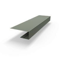 j планка RAL 7033 оцинкованная c порошковым покрытием 0,45мм