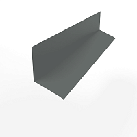 Планка примыкания к стене верхняя для фасада оцинкованная с порошковым покрытием 0,45мм RAL 7005