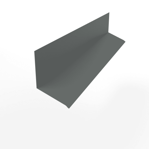 Планка примыкания к стене верхняя для фасада оцинкованная с порошковым покрытием 0,45мм RAL 7005