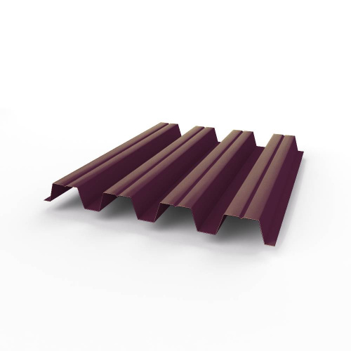 Профнастил оцинкованный с полимерным покрытием полиэстер Н57 buildstor 0,65х801мм RAL 4007 Пурпурно-фиолетовый