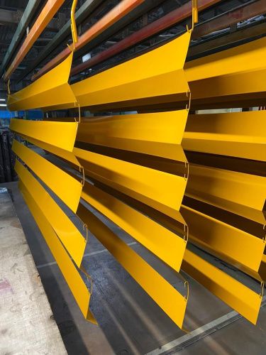 Лобовая планка (RAL 1003) оцинкованная, с порошковым покрытием 0,45 мм фото 2