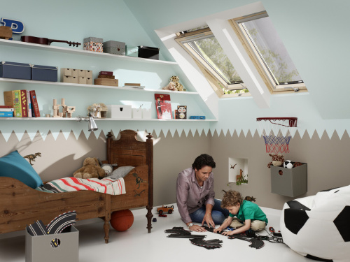 Окно мансардное дерево, лак ручка снизу Velux GLL FK06 1061B Дизайн WoodLine 66*118см фото 7