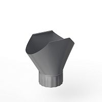 Воронка желоба оцинкованная накладная порошок ф120мм RAL 9022