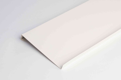 Отлив оконный оцинкованный c порошковым покрытием 1,2мм ширина менее 625 мм RAL 9010