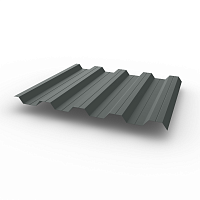 Профнастил НС44 (RAL 7005) 0,5х1047мм оцинкованный, с полимерным покрытием (Полиэстер)
