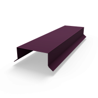 Парапет плоский RAL 4007 полиэстер 0,7 мм