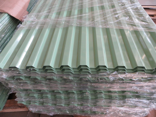 Профнастил оцинкованный с полимерным покрытием С21 Grand line Optima 0,45х1040мм RAL 1014 фото 3