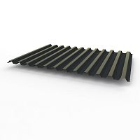 Профнастил оцинкованный с полимерным покрытием полиэстер С21 buildstor 0,35х1051мм RAL 7021 Чёрно-серый