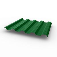 Профнастил НС44 (RAL 6001) 0,7х1047мм оцинкованный, с полимерным покрытием (Полиэстер)