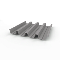 Профнастил Н60 (RAL 7036) 0,65х845мм оцинкованный, с полимерным покрытием (Полиэстер)