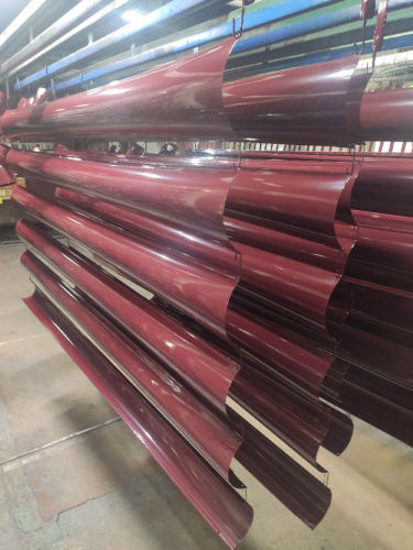 Желоб водосточный оцинкованный порошок ф120х2000мм RAL 6024 фото 4