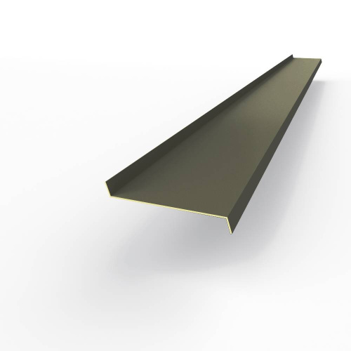 Отлив оконный оцинкованный c порошковым покрытием 0,7мм RAL 7021 Отлив оконный оцинкованный c порошковым покрытием 0,7мм RAL 7021