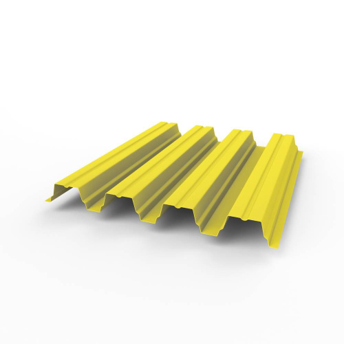 Профнастил оцинкованный с полимерным покрытием полиэстер Н75 buildstor 0,7х800мм RAL 1018 Цинково-жёлтый Профнастил оцинкованный с полимерным покрытием полиэстер Н75 buildstor 0,7х800мм RAL 1018 Цинково-жёлтый