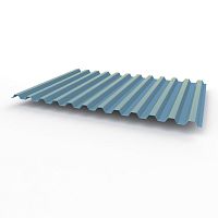 Профнастил оцинкованный с полимерным покрытием полиэстер С21 buildstor 0,65х1051мм RAL 5024 Пастельно-синий