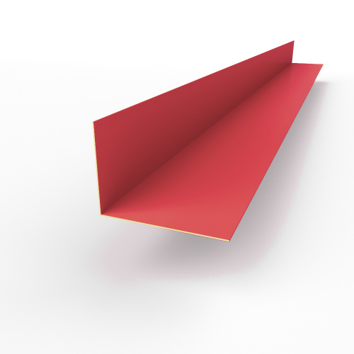 Планка угла внутренняя RAL 3018 оцинкованная c порошковым покрытием 0,45мм