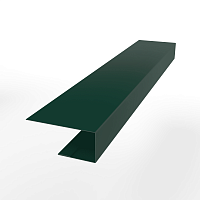 J-Профиль 18 мм RAL 6005 оцинкованный с порошковым покрытием 0,7 мм