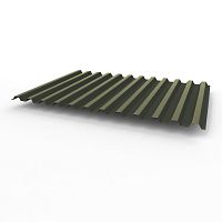 Профнастил оцинкованный с полимерным покрытием полиэстер С21 buildstor 0,45х1051мм RAL 6006 Серо-оливковый