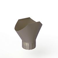 Воронка желоба оцинкованная накладная порошок ф150мм RAL 7048