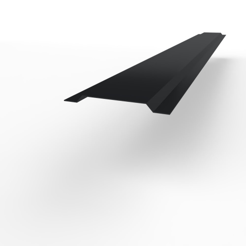 Нащельник RAL 9004 к оцинкованный c порошковым покрытием 0,45мм