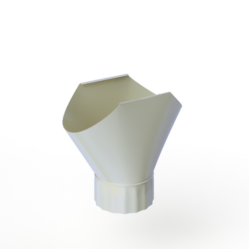 Воронка желоба оцинкованная накладная порошок ф150мм RAL 7035