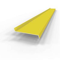 Отлив оконный оцинкованный c порошковым покрытием 0,7мм ширина более 625 мм RAL 1018