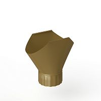 Воронка желоба оцинкованная накладная порошок ф220мм RAL 8000