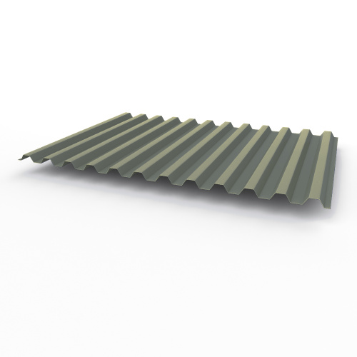 Профнастил оцинкованный с полимерным покрытием полиэстер С21 buildstor 0,35х1051мм RAL 7005 Мышино-серый