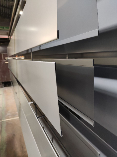 Лобовая планка (RAL 7004) оцинкованная, с порошковым покрытием 0,45 мм фото 4