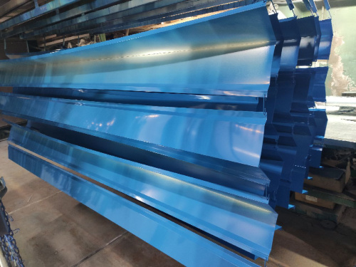 Карнизная планка RAL 5012 оцинкованная c порошковым покрытием 0,45мм фото 3 Карнизная планка RAL 5012 оцинкованная c порошковым покрытием 0,45мм фото 3