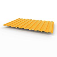 Профнастил оцинкованный с полимерным покрытием полиэстер С8 buildstor 0,6х1180мм RAL 2007 Люминесцентный ярко-оранжевый