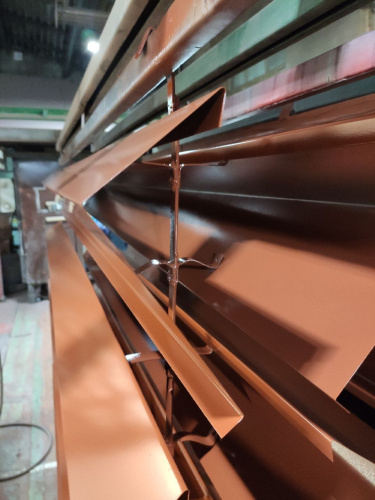 Лобовая планка (RAL 8004) оцинкованная, с порошковым покрытием 0,45 мм фото 2