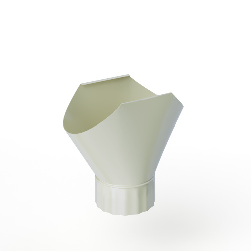 Воронка желоба оцинкованная накладная порошок ф220мм RAL 9002