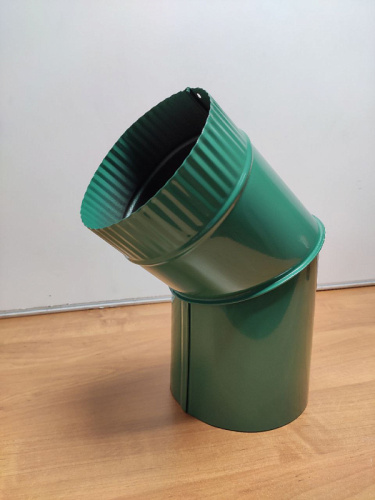 Колено водосточное с порошковым покрытием ф130мм все цвета RAL фото 4