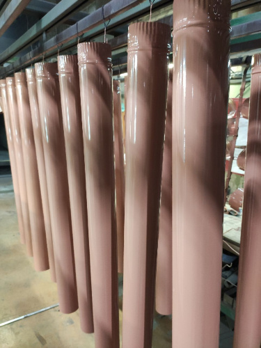 Труба водосточная оцинкованная порошок ф110х1250мм RAL 3012 Труба водосточная оцинкованная порошок ф110х1250мм RAL 3012