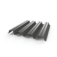 Профнастил Н75 - 0,8 (RAL 7005) с полимерным покрытием (полиэстер)