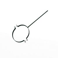 Крепление водосточный трубы сварное оцинкованное порошок ф150х10х250мм RAL 6009