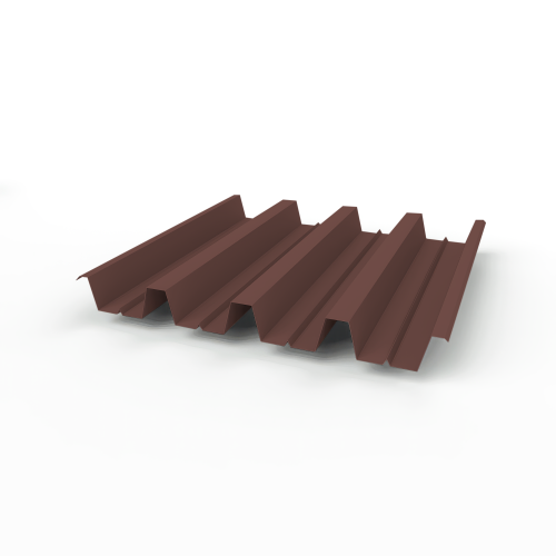 Профнастил Н60 (RAL 8015) 0,5х845мм оцинкованный, с полимерным покрытием (Полиэстер)