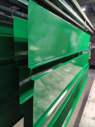 Карнизная планка RAL 6029 оцинкованная c порошковым покрытием 0,45мм полиуретан фото 2