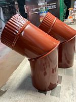 Колено водосточное оцинкованное порошок ф180мм RAL 3009