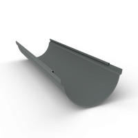 Желоб водосточный оцинкованный порошок ф220х2000мм RAL 7005