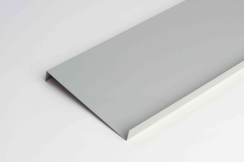 Отлив оконный оцинкованный c порошковым покрытием 1,5мм ширина более 625 мм RAL 9002 Отлив оконный оцинкованный c порошковым покрытием 1,5мм ширина более 625 мм RAL 9002