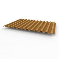 Профнастил оцинкованный с полимерным покрытием полиэстер С21 buildstor 0,35х1051мм RAL 8001 Охра коричневая