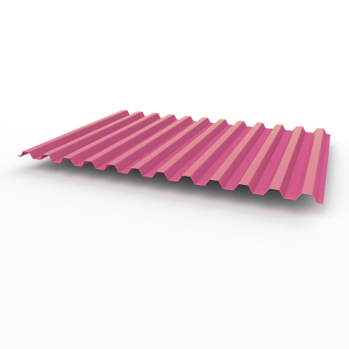 Профнастил оцинкованный с полимерным покрытием полиэстер С21 buildstor 0,55х1051мм RAL 4003 Вересково-фиолетовый Профнастил оцинкованный с полимерным покрытием полиэстер С21 buildstor 0,55х1051мм RAL 4003 Вересково-фиолетовый