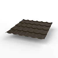 Металлочерепица Монтеррей классик оцинкованная с полимерным покрытием 0.5x1180мм  RR 32