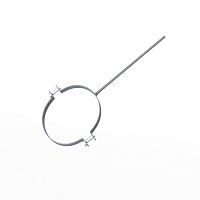 Крепление водосточный трубы сварное оцинкованное порошок ф120х10х250мм RAL 7042