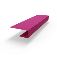 J профиль RAL 4010 оцинкованный c порошковым покрытием 0,45мм