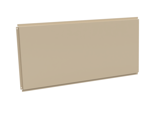 Фасадная кассета 1160х530 открытого типа, толщина 1,2 мм, RAL 1015 (Светлая слоновая кость)