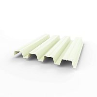 Профнастил оцинкованный с полимерным покрытием полиэстер Н57 buildstor 0,65х801мм RAL 9016 Транспортный белый