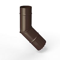 Колено водосточное оцинкованное порошок ф180мм RAL 8017